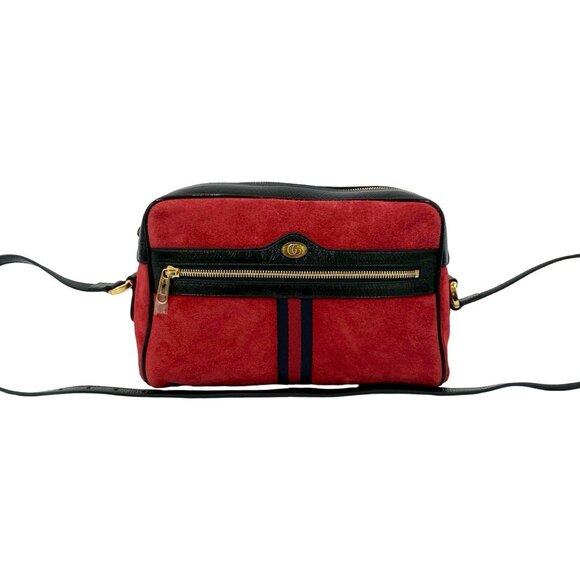 GUCCI Black Leather Shoulder Bag